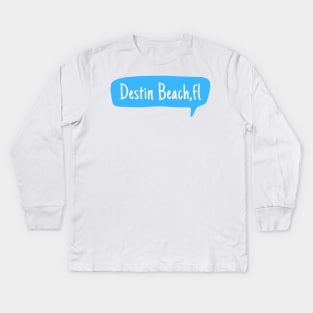 Destin Beach fl Kids Long Sleeve T-Shirt